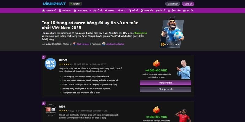 nhà cái Vĩnh Phát Mobile uy tín