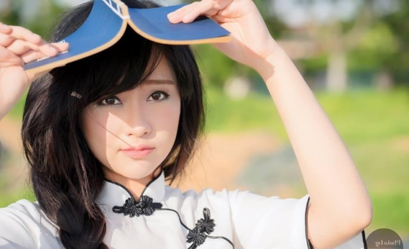 Bảo My có khuôn mặt baby dễ thương và đôi mắt tròn long lanh,