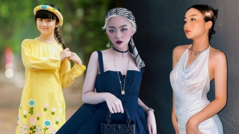 Bé Kim Anh - ca sĩ nhí, diễn viên, rapper sinh năm 2004 tại Hà Nội.